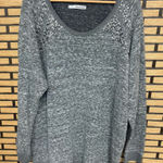 Maurice's  Gray Sweatshirt With‎ Studded Shoulders Size 3 Photo 0