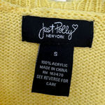 Princess Polly | Small | Just Polly Daisy-Print Destructed Yellow V-Neck Sweater Photo 2