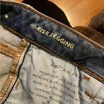 American Eagle Outfitters hi rise Jeggings with Distressed Details 2 short Photo 3