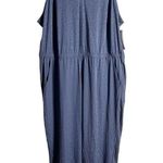 Athleta Brooklyn Textured Jacquard Leopard Medieval Violet Jumpsuit Size 24 Photo 2