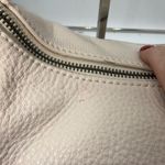 The Sak  Perforated Leather Hobo Shoulder Bag Cream Tassel Zip Pockets Photo 10