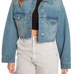 Juicy Couture Logo Cutoff Trucker Jacket Photo 0