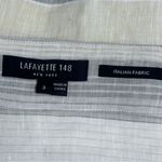 Lafayette 148 New York Italian fabric striped tunic blouse size S Photo 2