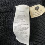 Madewell Bobble Cardigan Large Black Cotton Open Front Balloon Sleeve Sweater Photo 4