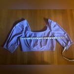 Circus by Sam Edelman Circus NY Crop Top with Smocked Back in Fairy Wren (Lilac), Size L, NWT Photo 3