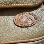 Liz Claiborne Vintage  Leather Crossbody Purse Bag Tan and Brown Photo 3