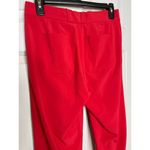 Athleta Tribeca Utility Crop Hibiscus Red Pants Size 0 Zip Pockets Photo 4