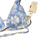 l*space L* Avery Bali Blooms Blue Floral Print Strappy Bikini Swimsuit Top Size XL Photo 3