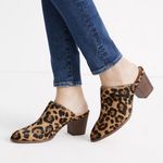 Madewell NEW The Harper Mule in Leopard Calf Hair, size 10 Photo 0