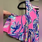 Lilly Pulitzer Somerset Open Shoulder Tiki Pink Cabana Dress Photo 2