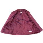 Denim & Co . Washable Suede Barn Jacket with Pickstitch Detail Raspberry Small Photo 5