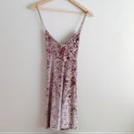 Privacy Please NWT • Raymore Crushed Velvet Open Back Mini Dress, Dusty Rose, S Photo 2