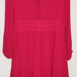 By  Hot Pink Long Sleeve Romper Size Medium Anthropologie Romper Photo 2