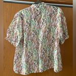 THML Floral Puff Sleeve Blouse XL Photo 6