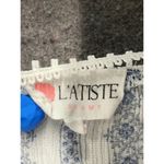 L'ATISTE By Amy Womens Small Skirt Boho Blue Long Tiered Geometric Aztec South Photo 1