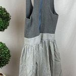 Armani Exchange Gray & Blue Striped Knit Sleeveless Dress 10 Photo 1