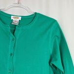 Talbots | Vintage Jungle Green Cardigan Sweater Button Front 3/4 Sleeve Womens L Photo 1