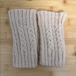 Cream Hand Knit Boot Toppers New Photo 1