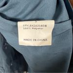 Lattcas Mini Dress Size S Blue Swiss Dot V Photo 5