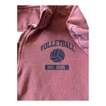 Comfort Colors  Pink Half zip Volleyball Sweatshirt Size L Photo 2