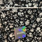 Missguided long sleeve black and white floral wrap dress size 10 NWT Photo 6