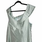 Rickie Freeman Teri Jon Off The Shoulder Jacquard Gown Seafoam Green 18 Photo 2