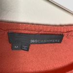 360 Cashmere neon pinky coral Crewneck slouchy sweater size M Photo 10