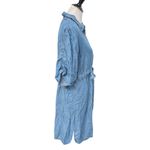 Marc New York Chambray Button Down Mini Dress Denim Blue Size Large Photo 1