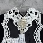 Scott McClintock Dress Vintage Black Velvet‎ Lace Mini Bouche Gothic Elegant 2 Size 6 Photo 6