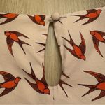 Boden Light Pink Silk Blend Blouse with Bird Pattern Women Size 6 Photo 3