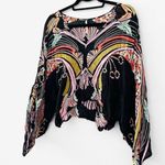 Free People ★  Bohemian “Beneath the Sea” Top/Blouse - Multicolored Black ★ Photo 13