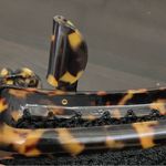 Vintage CHRISTIAN LIVINGSTON Black Crochet Tortoise Chain Clutch Shoulder Bag Photo 14