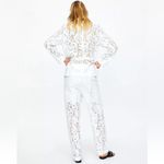 ZARA  LACE BLAZER w/ Slits & Buttons White Color NEW Photo 14