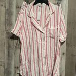 Loft  Pink Flare Striped Pajama Set Small Shorts/ Medium Shirt NEW Photo 7