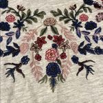 Lucky Brand Gray Embellished Cap Sleeve Tee Photo 3