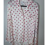 Nordstrom Ivory Stamped Snowflake 2 Piece Pajama Set Sz S NWT Photo 1