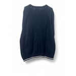 New Five Four Nick Wooster 2X Knit Cardigan Sweater Mid Length Oversized Varsity Blue Photo 1