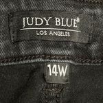 Judy Blue Just Blue Own the Night Plaid Distressed Skinny Fit Jeans Black Red Size 14W Photo 7