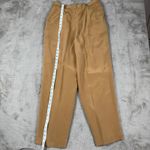 Charter Club  Silk Pant Suit Set Career Business Interview Tan‎ Size 12 Photo 4