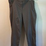 Worthington Vintage Check Plaid Print High Rise Cropped Trouser Pants Size 22W Photo 2
