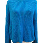 BP Blue Knit Sweater Ribbed Crew Neck Long Sleeve Cozy Casual Pullover Photo 0