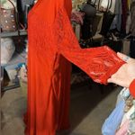 Tiptupu classic collection red laced long sleeves round neck super silky stretch Size undefined Photo 1