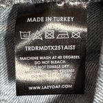 Lazy Oaf  Two-Tone Checkered Denim Skirt W 14” L 19.5” Photo 6