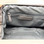 Badgley Mischka NWT  Wrapped Frame Clutch Vegan Faux Leather Grey Photo 4