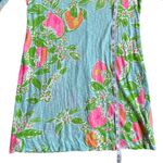 Lilly Pulitzer  Marlowe Dress Pink Lemonade Pool Blue 3/4 Sleeve Size Large Photo 3
