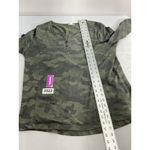 Womans Jane & Delancey XL Green Camo Long Sleeve Pullover T Shirt Photo 6