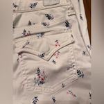 Joie  Park White Blue Pink Floral Print Skinny Pants Jeans Zipper Pockets Size 29 Photo 13