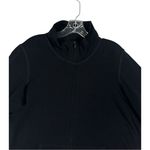 Eileen Fisher  Black Zip Up Jacket Lightweight Cotton Stretch Women’s sz large‎ Photo 4