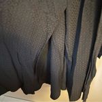 Violets & Roses Dress Midi Black Casual Cocktail Tie Waist Textured Neutral Size 6 Photo 4