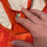 Under Armour  UA HeatGear Alpha Sports Bra Dark Orange Size Medium Photo 3